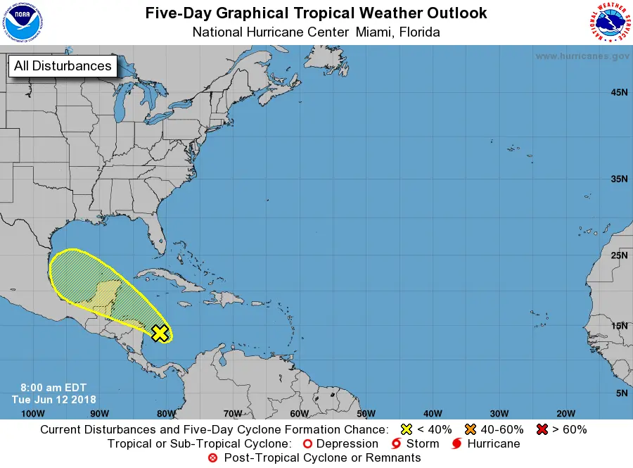 Atlantic 5-Day Graphical Tropical Weather Outlook