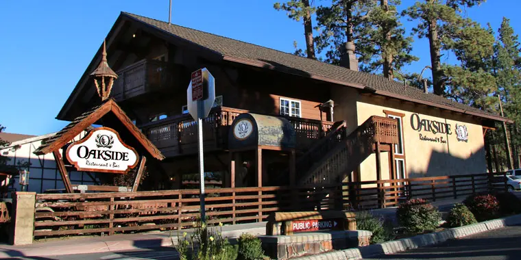 The Oakside restaurant in Big Bear, CA