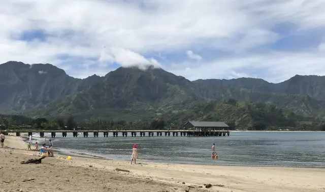 An April Walk On Hanalei Bay - Kauai - Hawaii