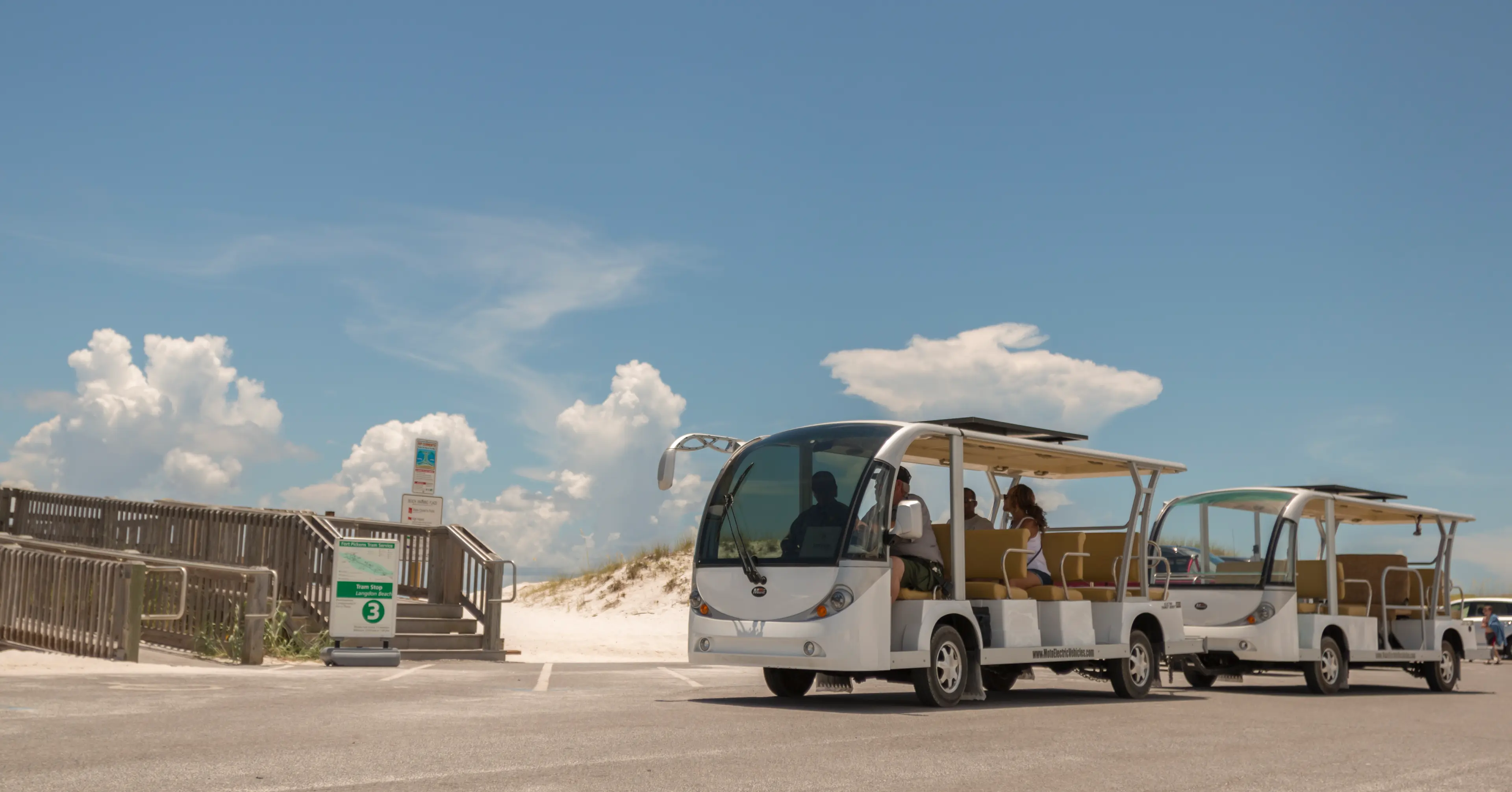 Tram Service at the Fort Pickens Area Officially Begins - Gulf Islands National Seashore (U.S. National Park Service)