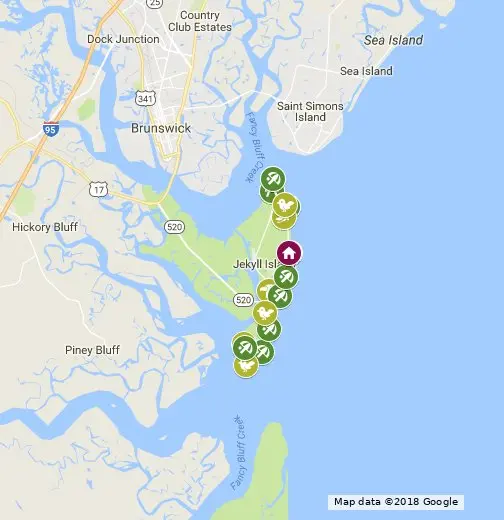 Jekyll Island Activities - An Interactive Google Map