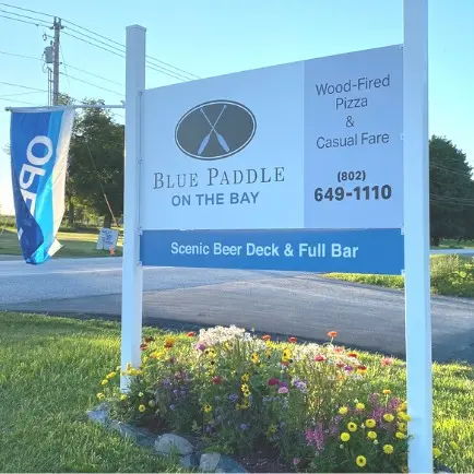 Blue Paddle on the Bay