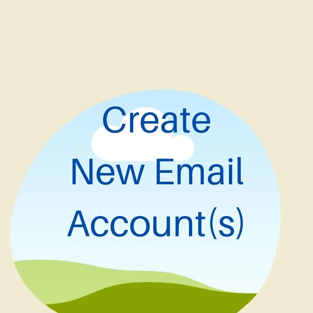 5. Configure one or more email accounts